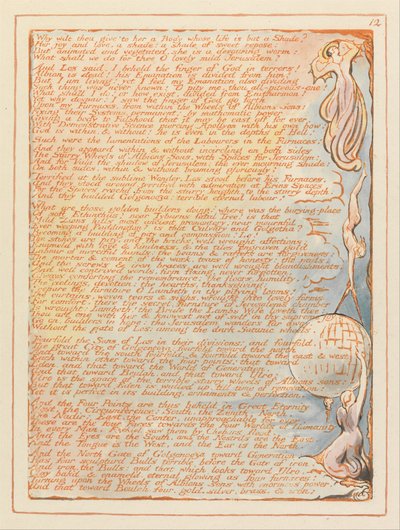 Jerusalem, Plate 12, Why wilt thou give to her... by William Blake